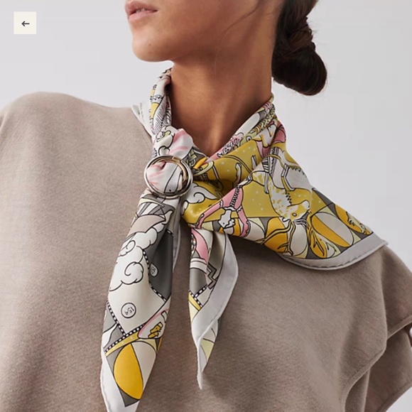 Authentic Hermes TWINS SCARF RING - Picture 2 of 4